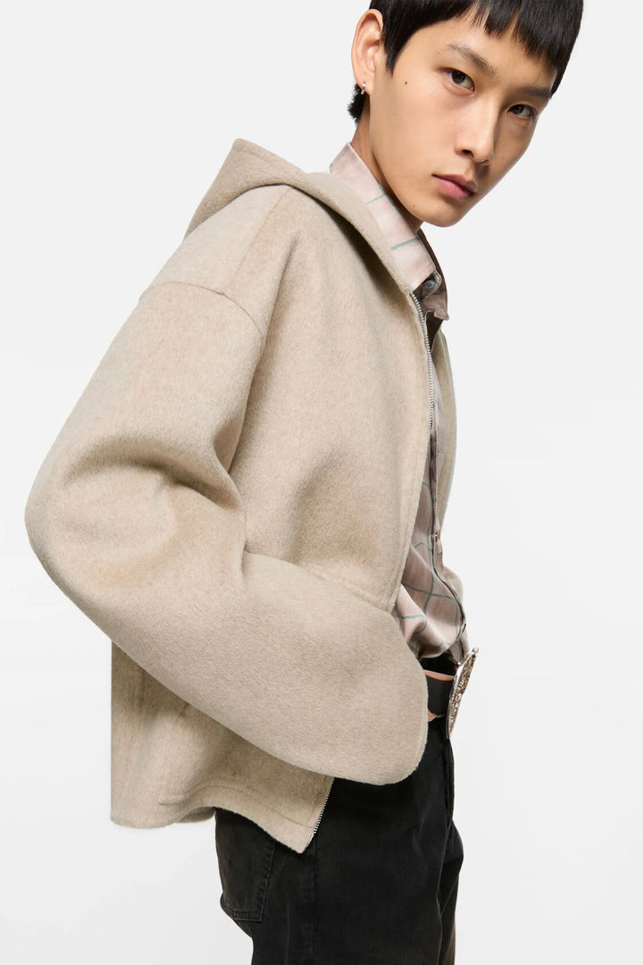 Hooded Cashmere Jacket