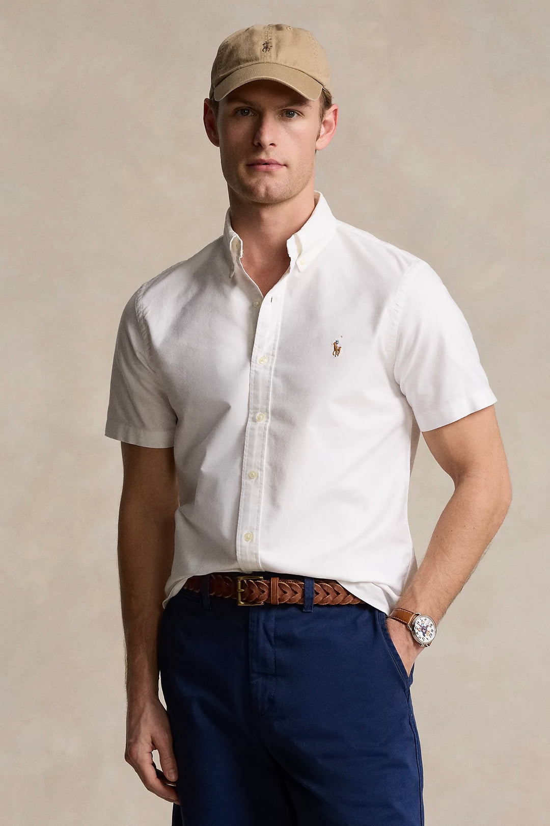 Custom Fit Oxford Shirt White