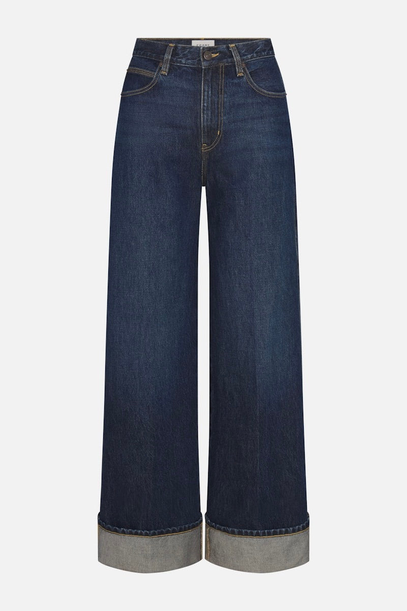 The Cuffed Wide Jeans