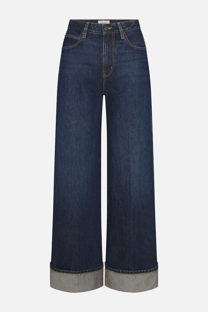 The Cuffed Wide Jeans
