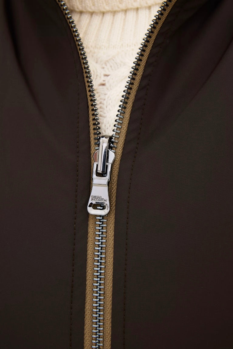 Reversible Padded Vest Walnut Beige