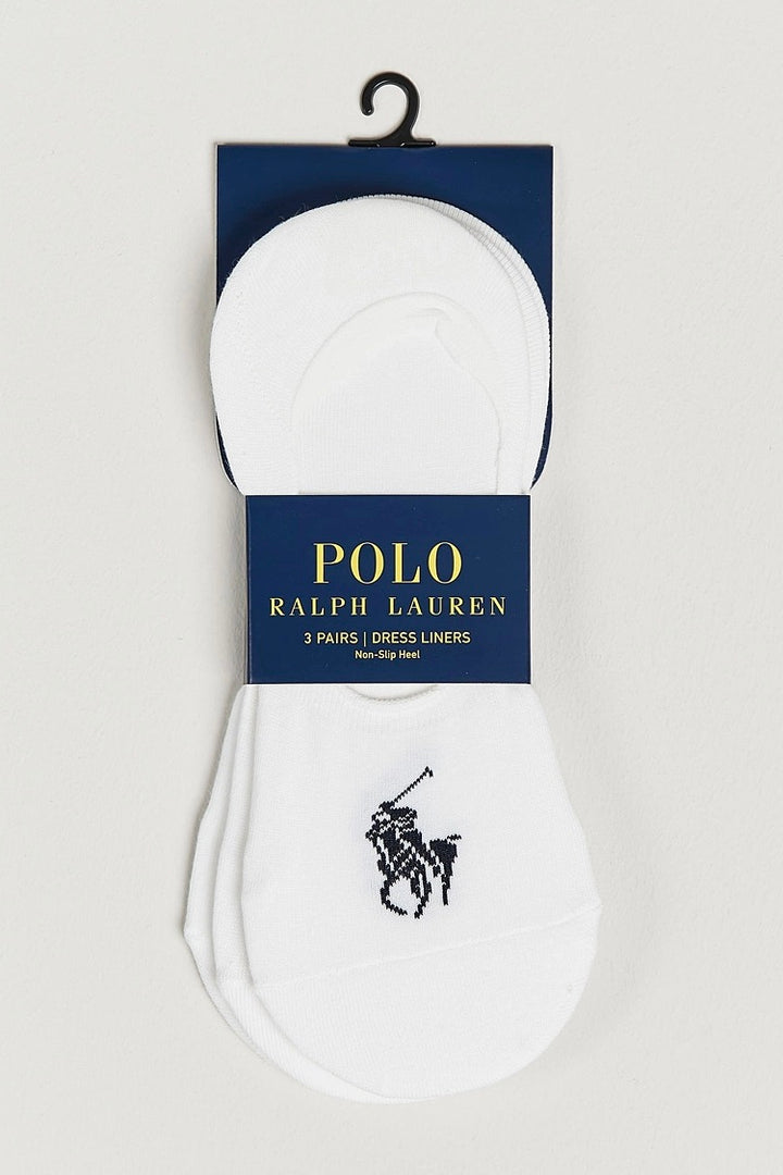 Big Pony No-Show-Liner 3-Pack White