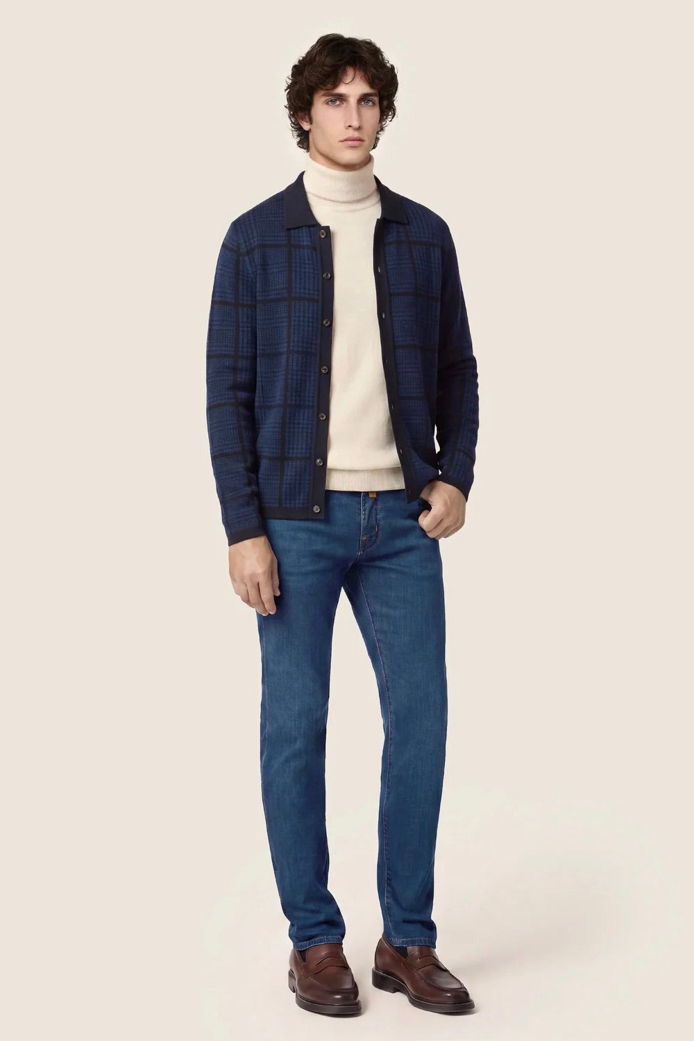 Nick Pant 5 Pkt Slim Fit Medium Blue