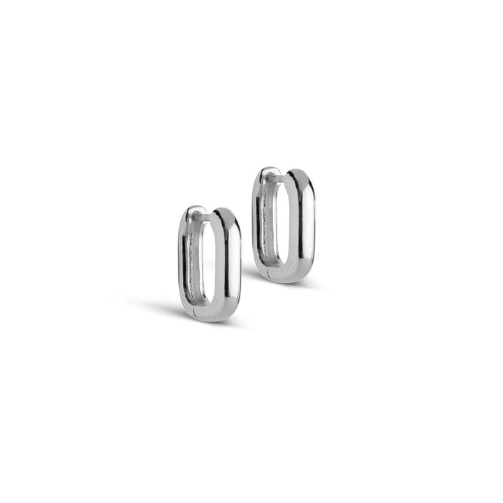 HOOPS, SQUARE silver 15 mm