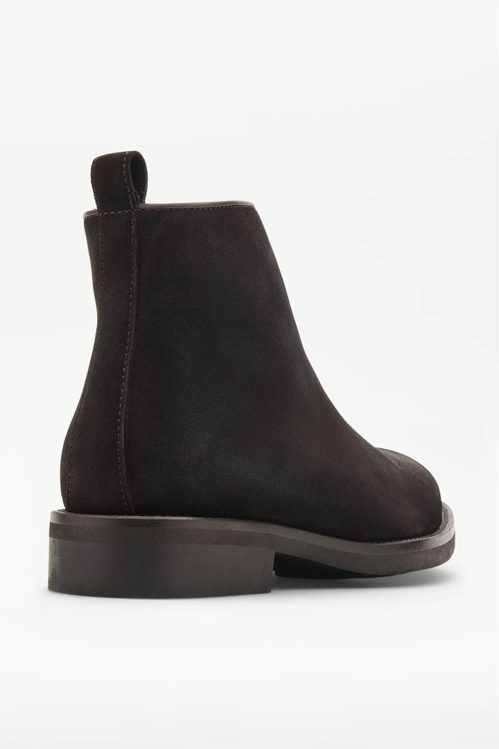 Chelsea Cow Leather Ankle Boots Mocha