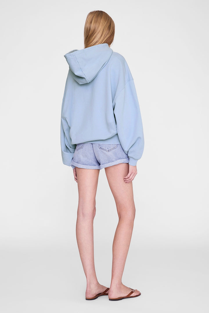 Harvey Sweatshirt Letterman Washed Light Blue