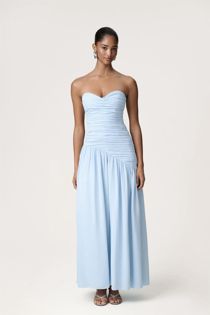 Lima Bandeau Dress Light Blue