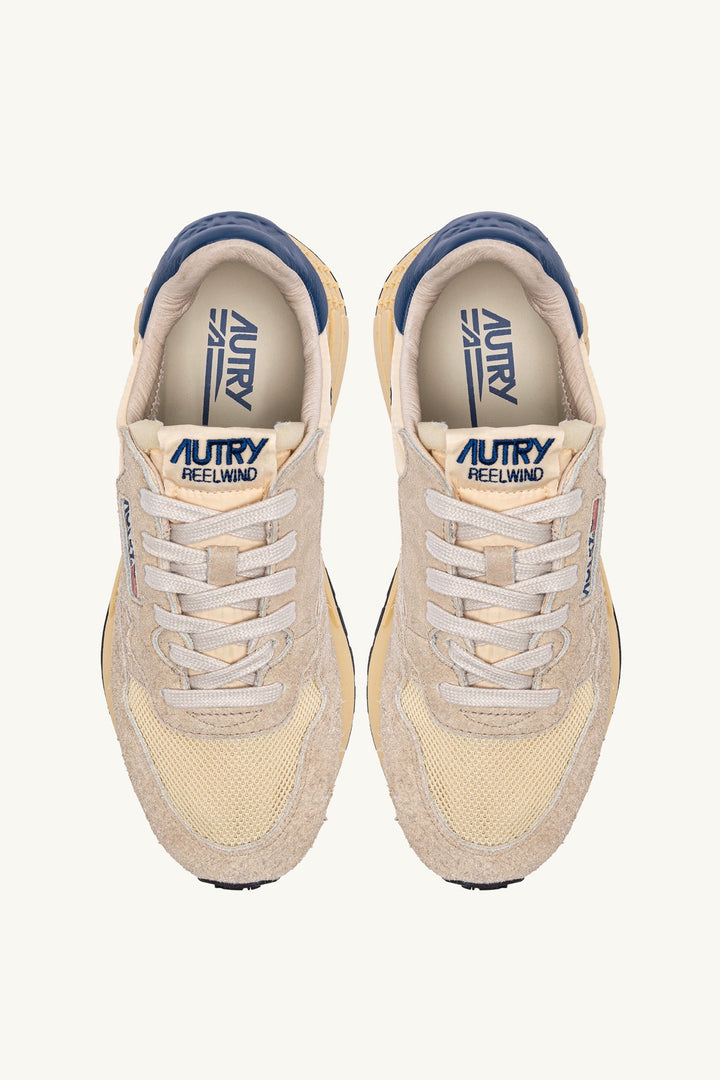 AUTRY Reelwind Low Suede Sneakers Ecru/Ensign Blue - Dale
