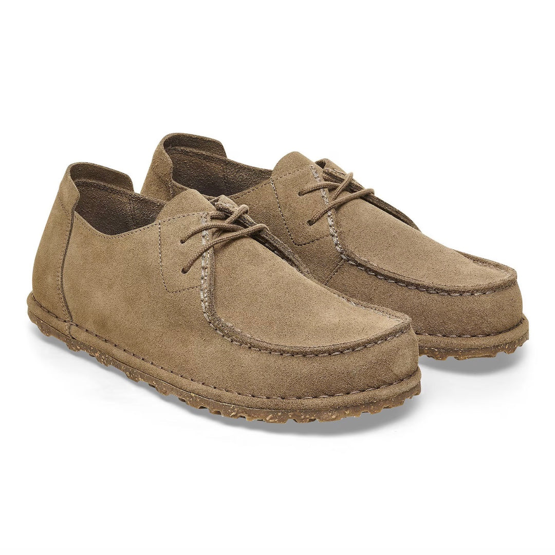 Utti Lace Suede Leather Dame Gray Taupe