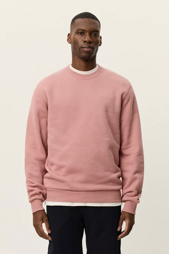 LES DEUX Ben Goods Sweatshirt Ash Rose Pink - Dale