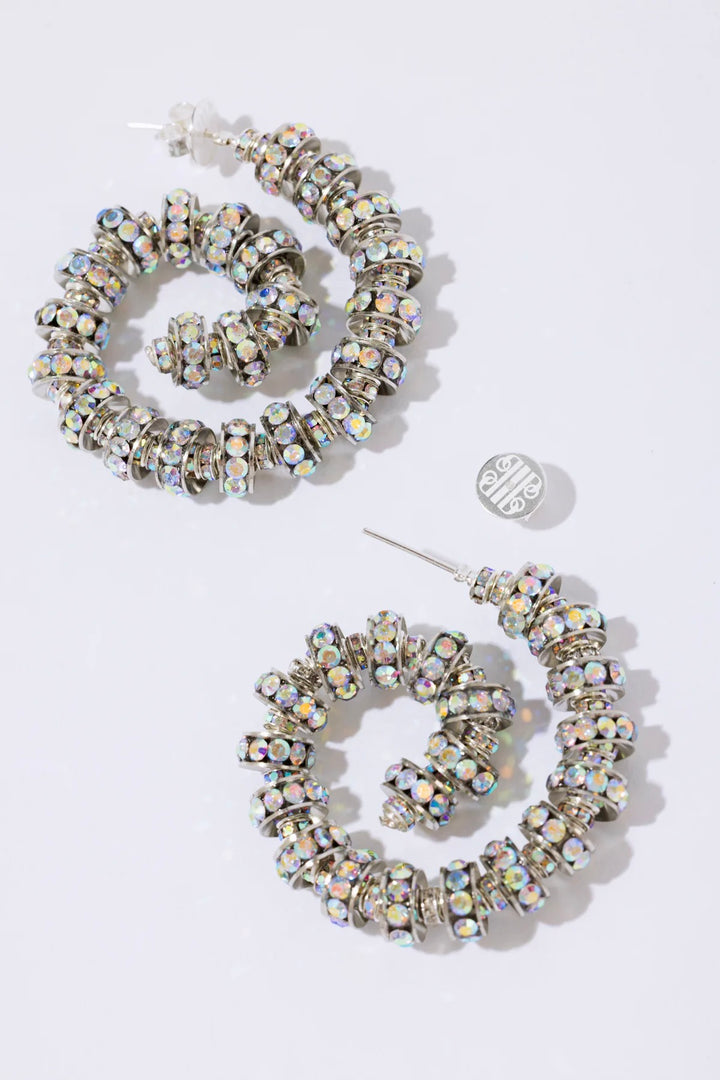 Spiral Hoops Silver
