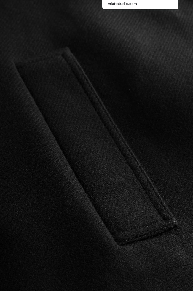 Caro Textured Wool Black