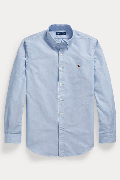 Custom Fit Oxford Shirt Blue