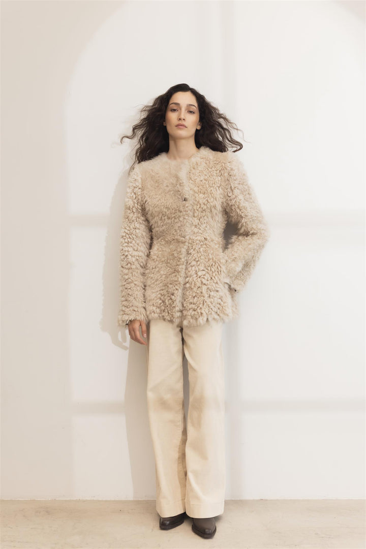 Freya Shearling Jacket Cream