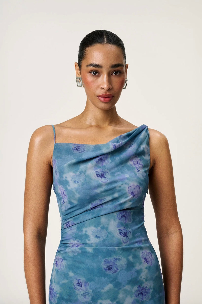 Almeria Dress Dusty Blue