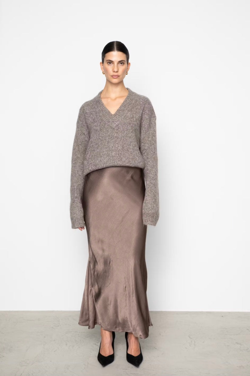 Hyro Skirt Dark Taupe