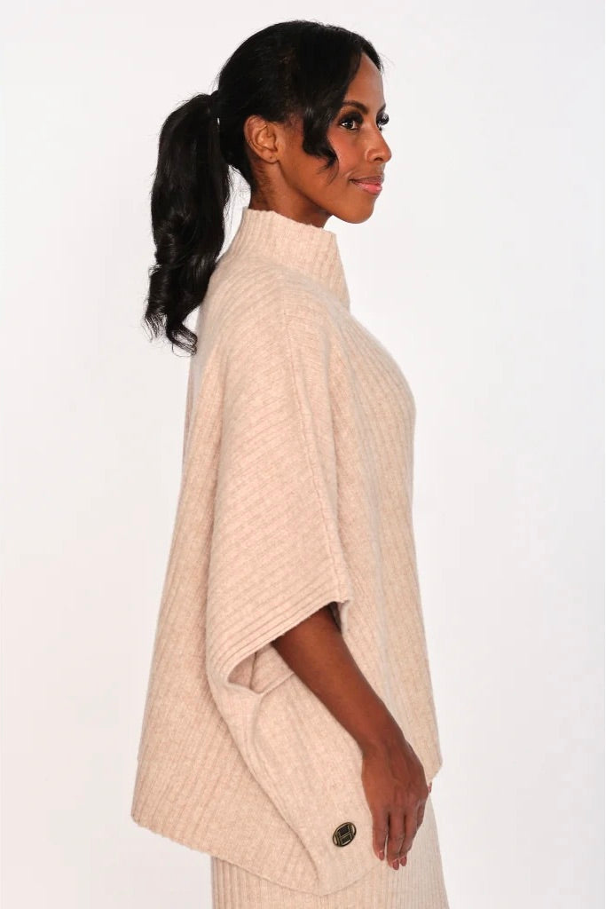 HEST Adelina Sweater Light Brown Melange - Dale