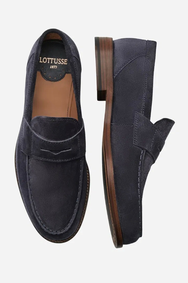 LOTTUSSE Yale Loafer Marine Blue - Dale
