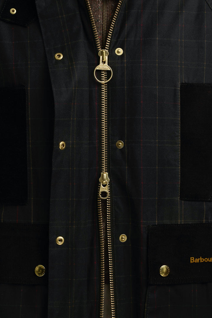 Tartan Reimagined Icons Tartan Modern Beaufort Waxed Jacket Olive