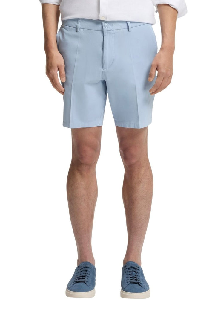 H-Kane1 Stretch Cotton Twill Shorts Light/Pastel Blue
