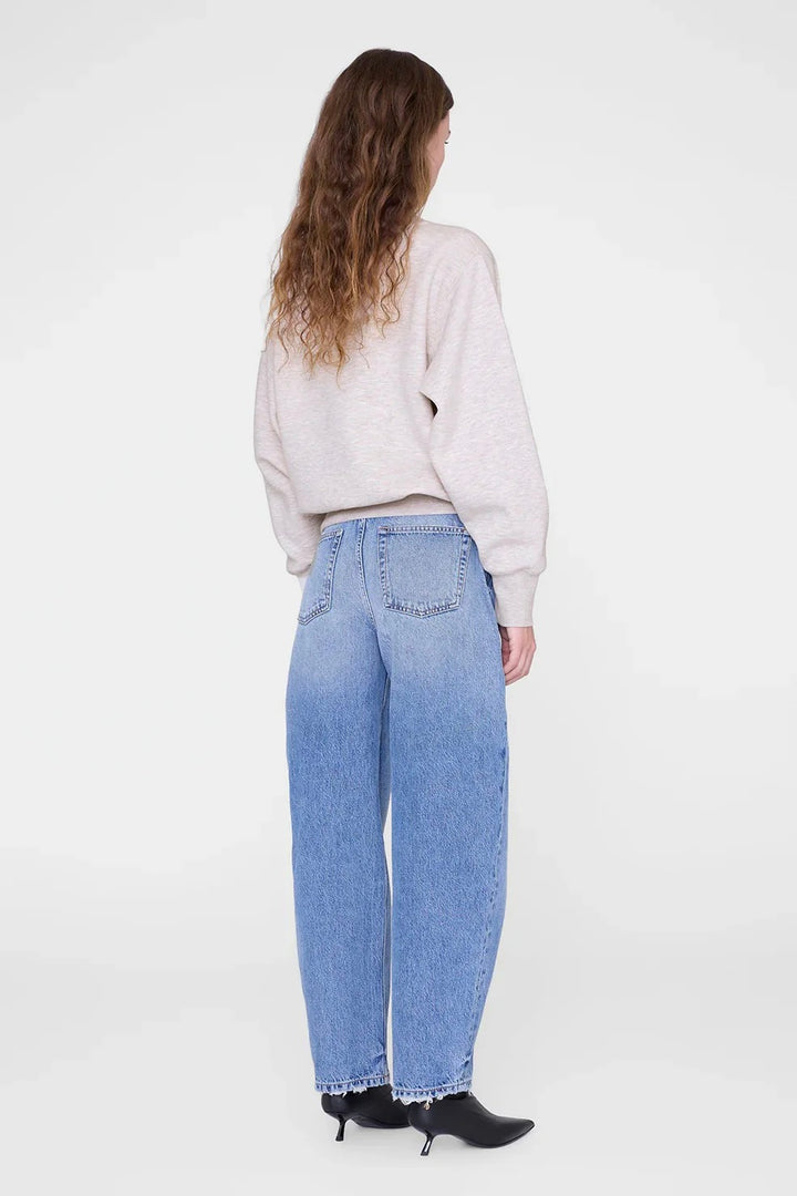 Harry Shrunken Sweatshirt Oatmeal Melange