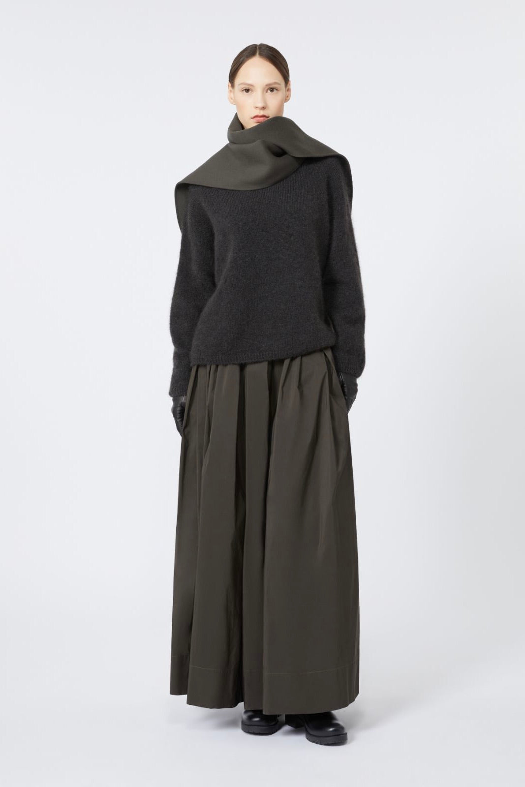 Taro Mohair Sweater Dark Green