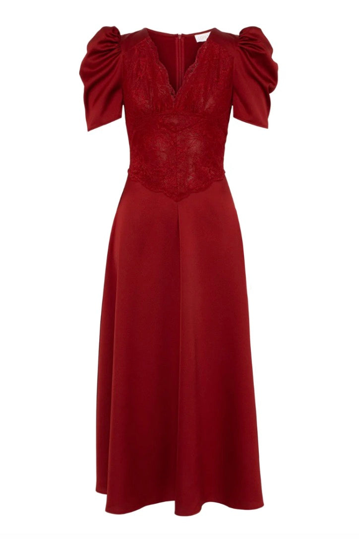 Francis Midi Dress Red