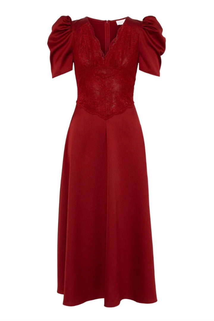 Francis Midi Dress Red