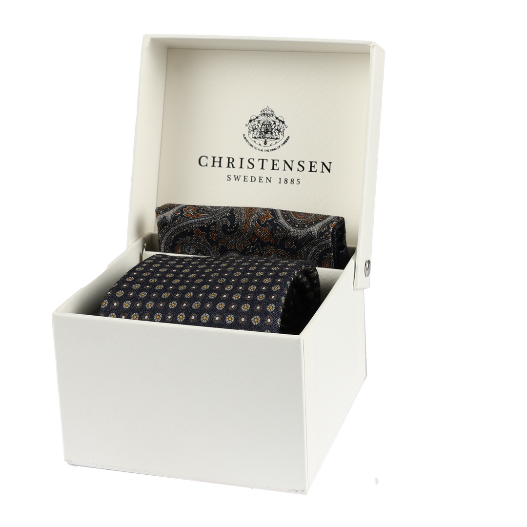 Tie & Pocket Square Box Set Navy