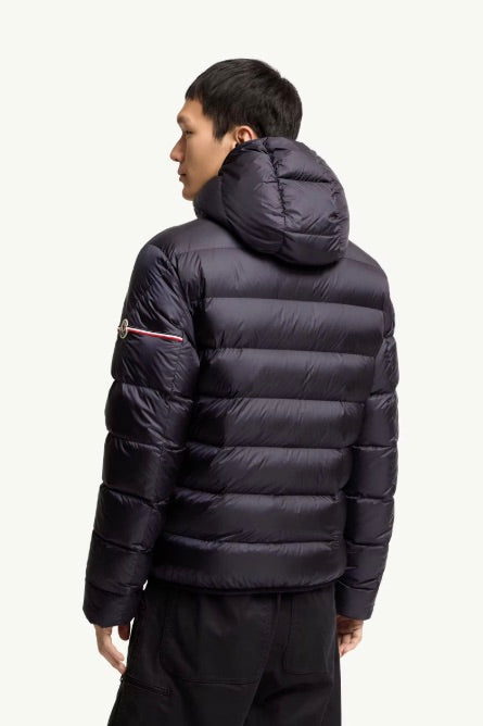 Ravenlock Hooded Short Down Jacket Dark Blue