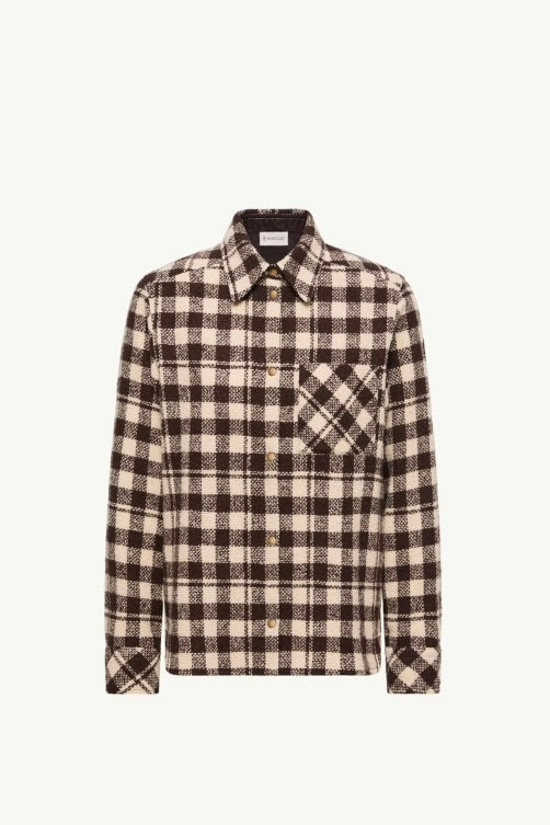 Wool Shirt Brown & White