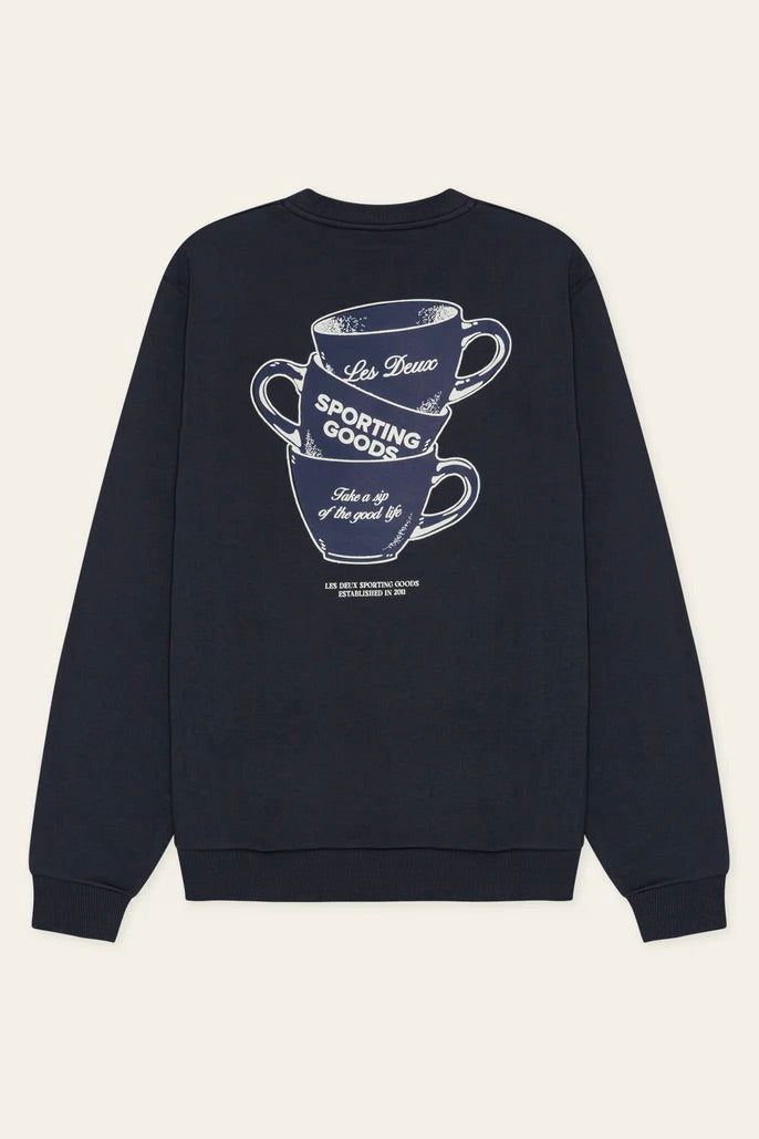 LES DEUX Ben Artist Sweatshirt Dark Navy Blue - Dale