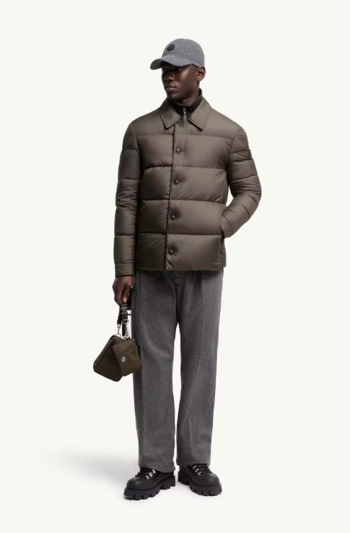 Pres Down Shirt Jacket Olive Green