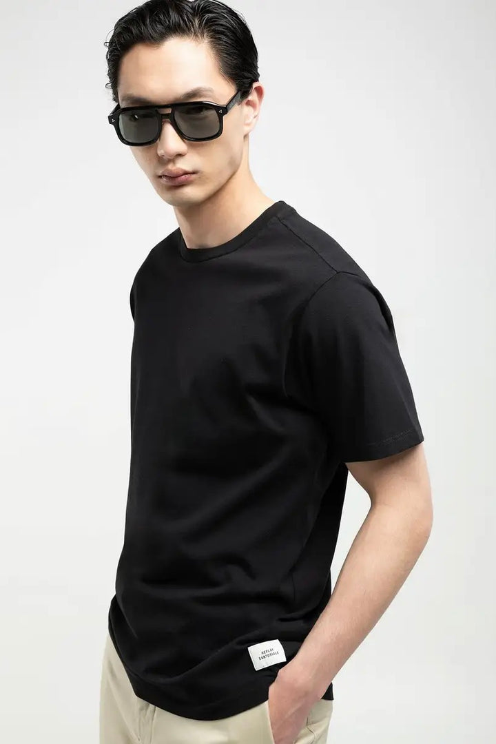 Sartoriale Crew-Neck Jersey Tshirt Black