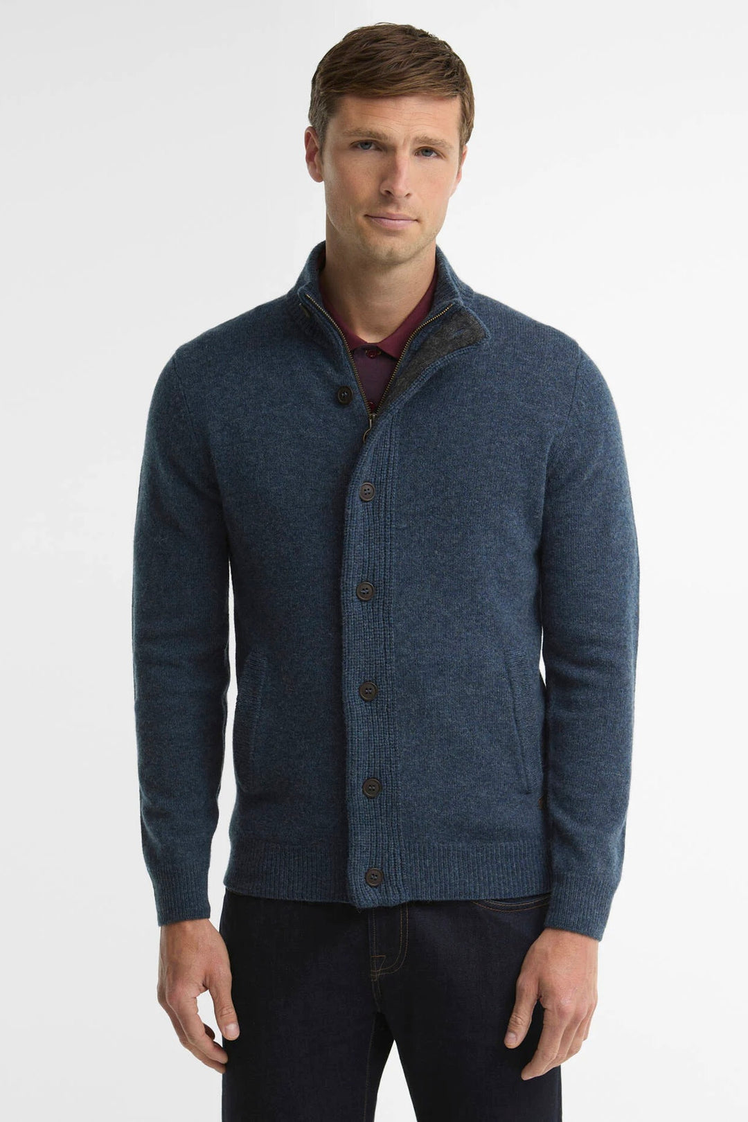 Essential Elbow Patch Jumper Dark Indigo