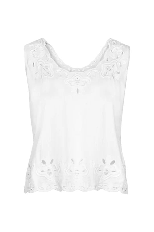Evie Top White