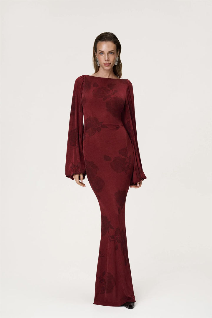 Rennes Maxi Dress Burnt Sienna