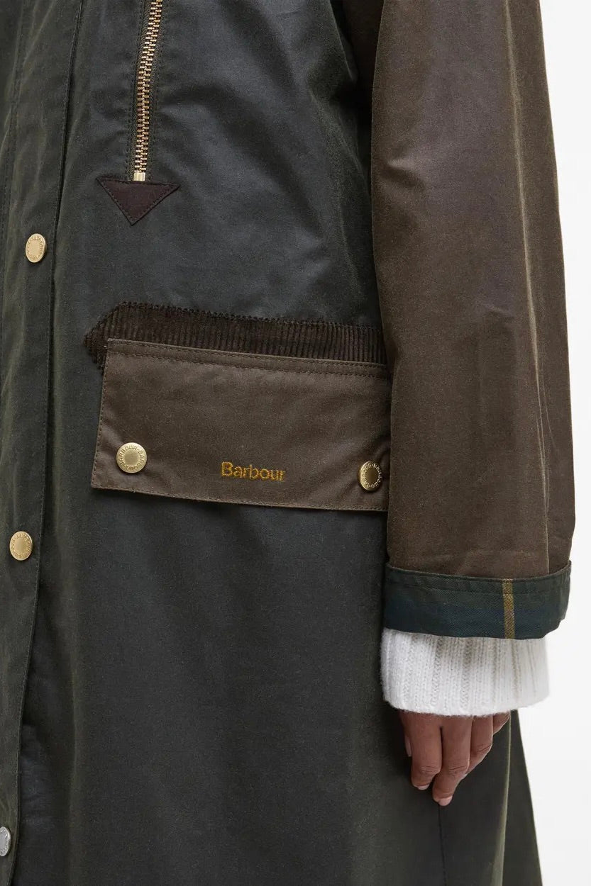 Barbour Evette Wax Jacket Ancient Olive