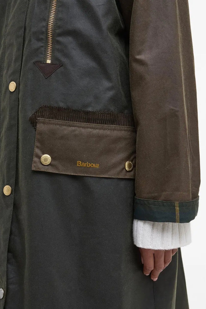 Barbour Evette Wax Jacket Ancient Olive