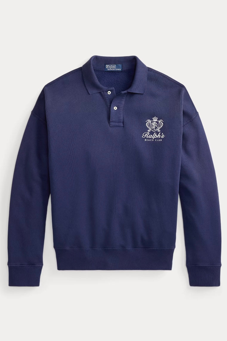 Relaxed Fit Fleece Graphic Sweatshirt Cobalt