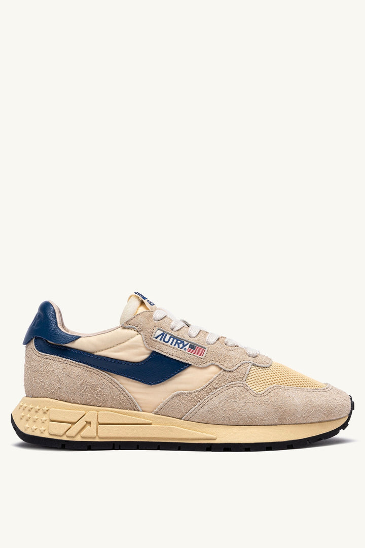 AUTRY Reelwind Low Suede Sneakers Ecru/Ensign Blue - Dale