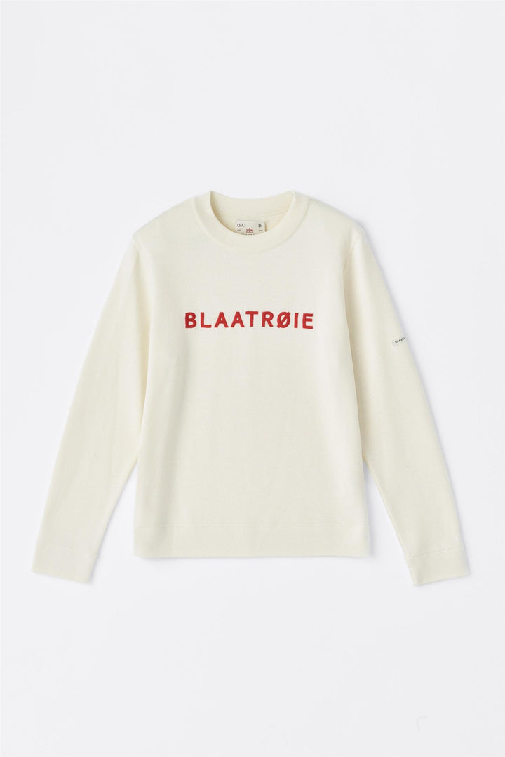 Blaatrøie No. 1 Offwhite with Red Embroidery