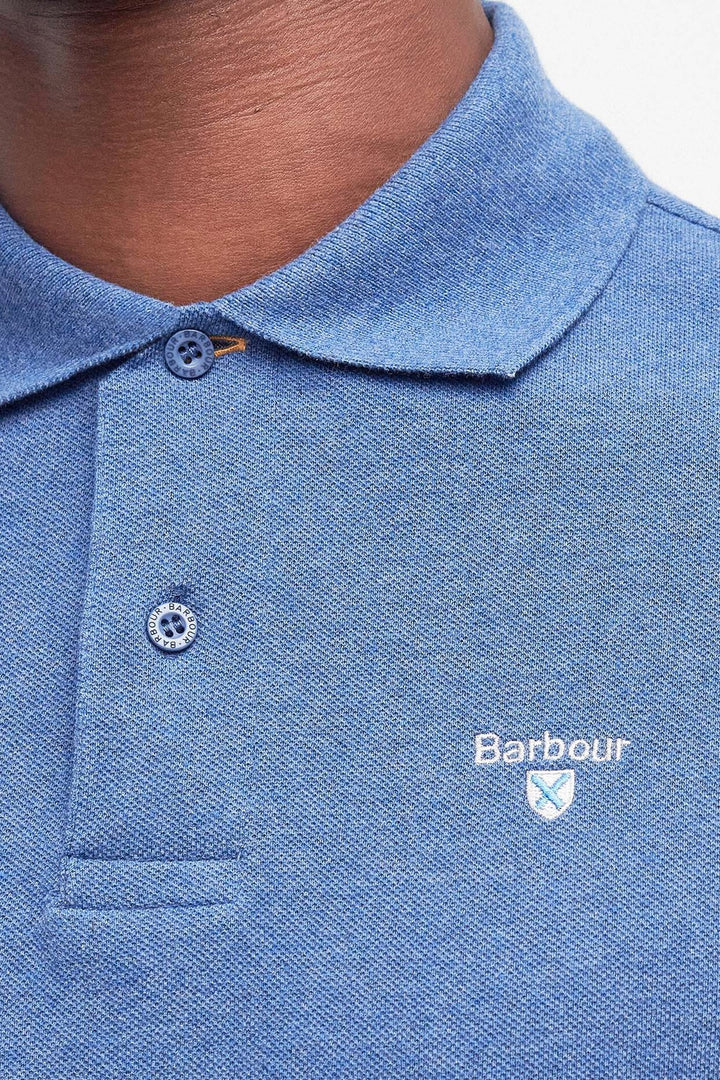 BARBOUR Tartan Pique Polo Dark Chambray - Dale