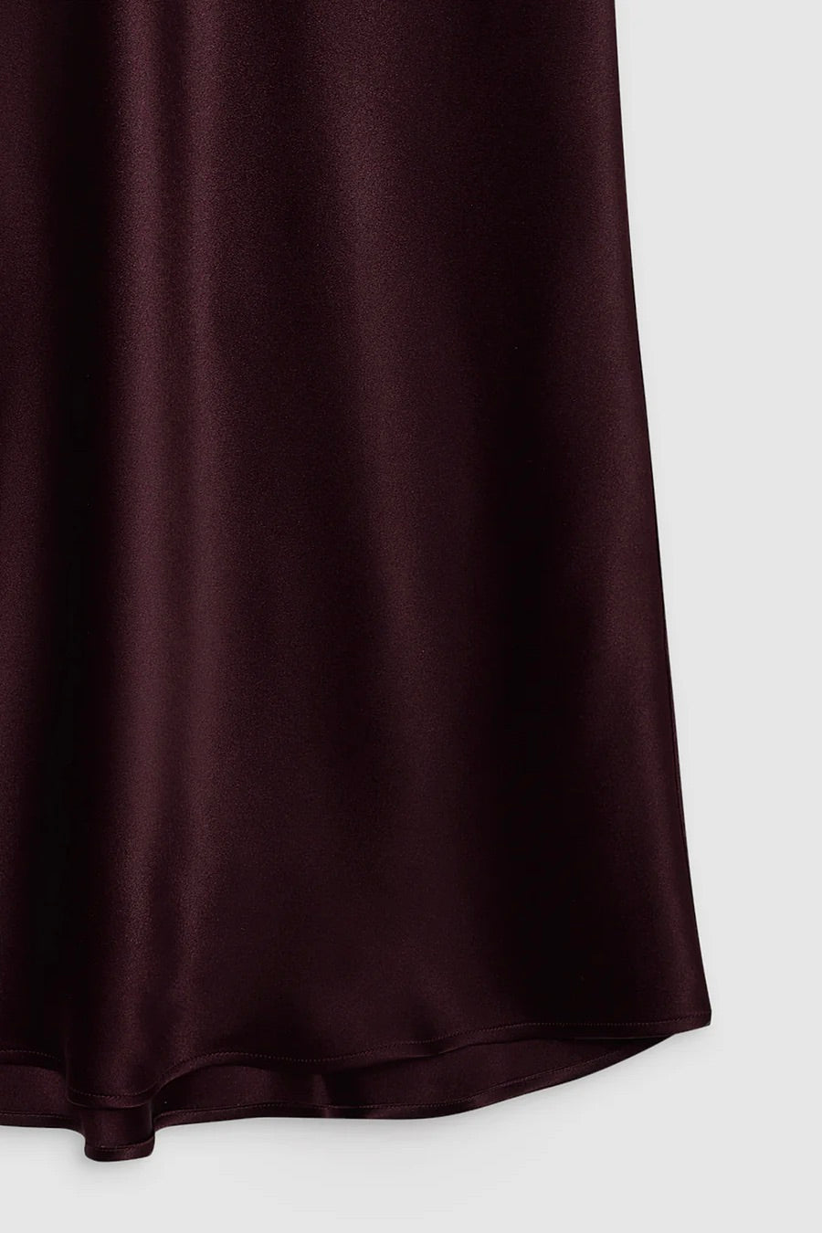 Bar Silk Skirt Bordeaux