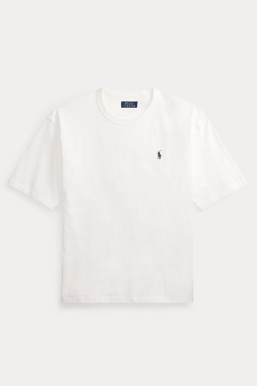 Relaxed Fit Jersey Crewneck T-Shirt White