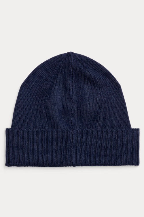 Signature Pony Wool Beanie Hunter Navy