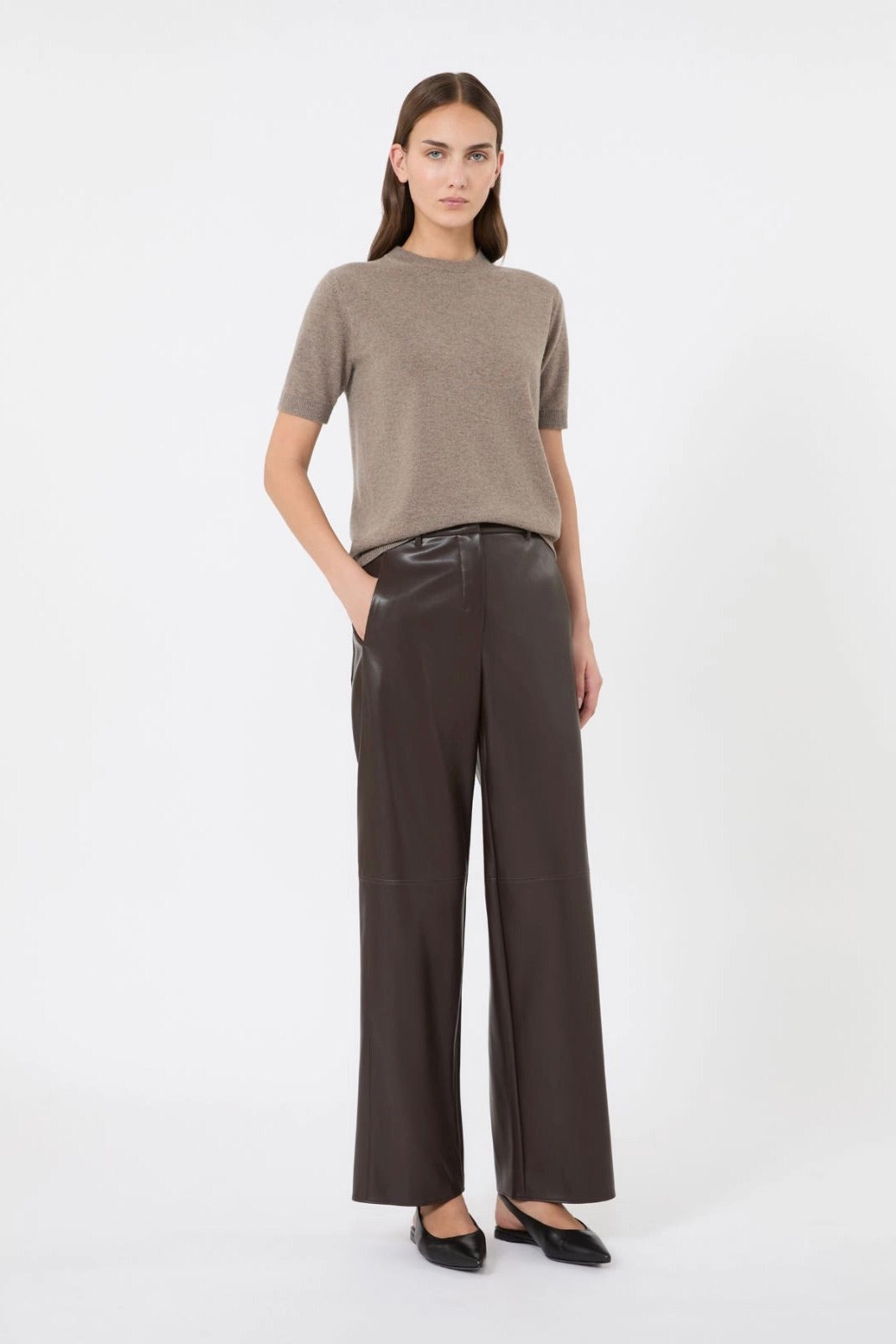 Regular Wool and Cashmere Sweater Natural