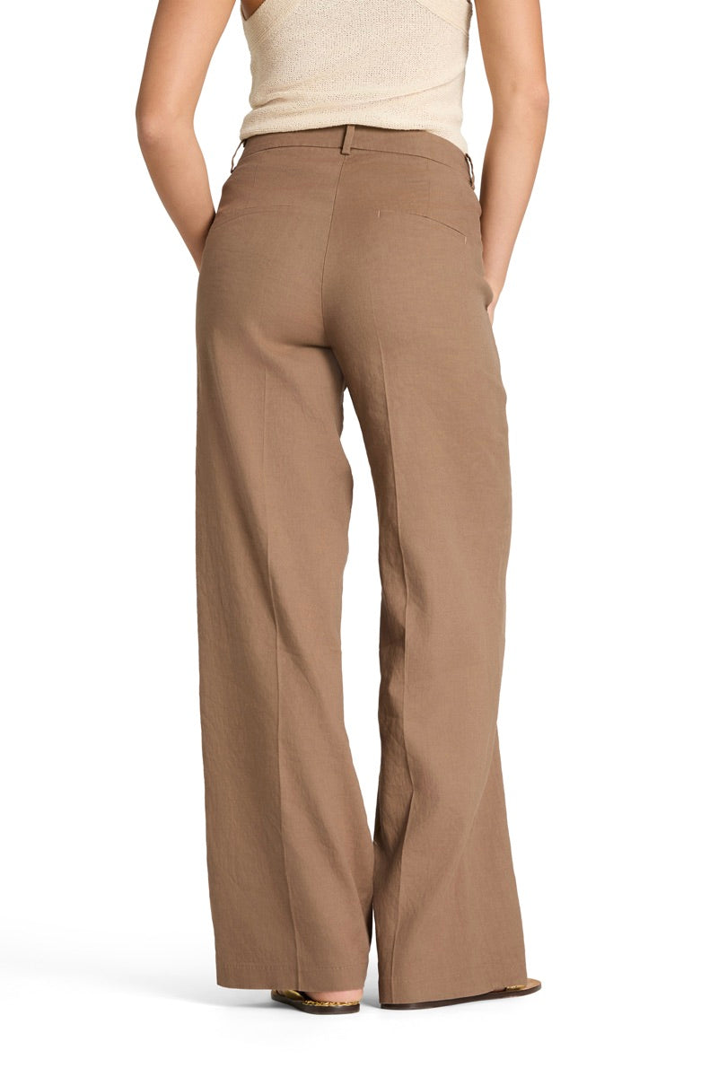 CAMBIO Mira Linen Pant Arabica - Dale