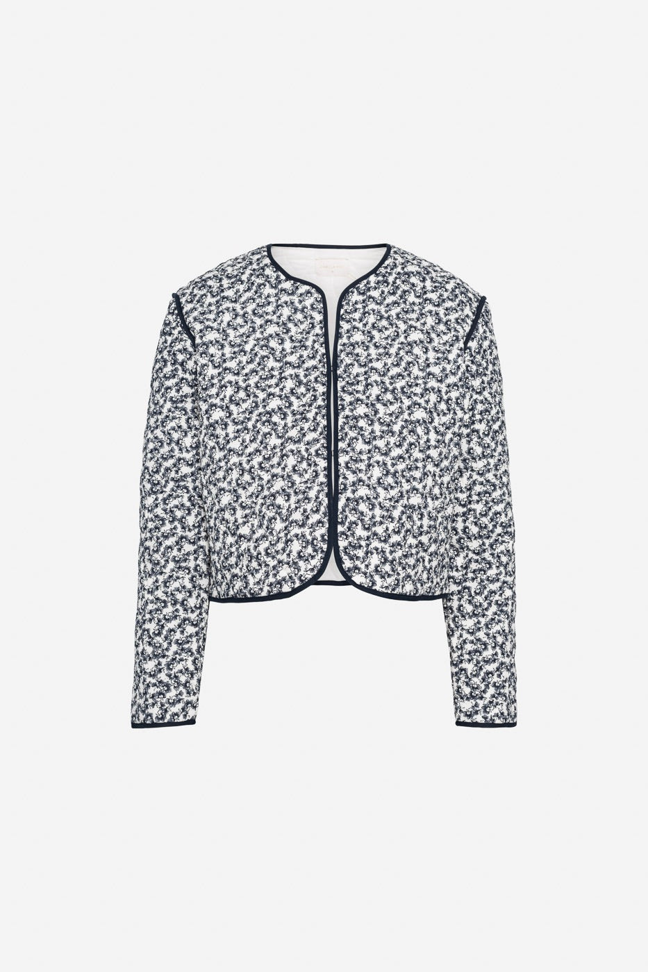 Elvera Jacket Navy Rosehip Print