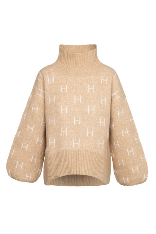 Fam Sweater Short Light Beige